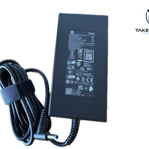 HP 120-Watt Smart AC Adapter, HP Blue Tip 120-Watt Charger Original - Refurbished