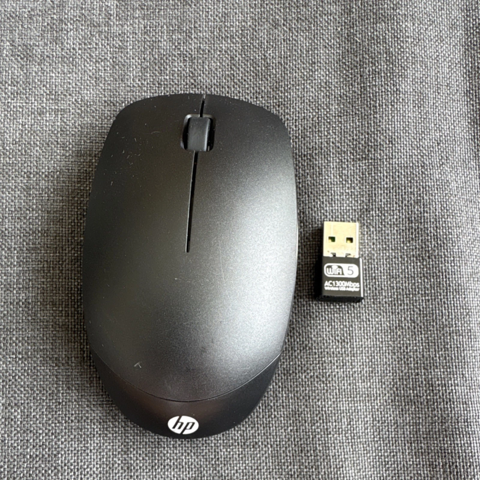 HP HSA-A011M Wireless Optical Mouse Black USB Receiver Scroll Wheel - Refurbished - Image 2